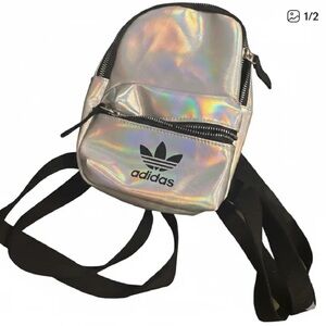 Adidas Iridescent Silver Mini Backpack